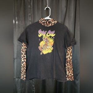 Girls Layered Mock Turtleneck Tshirt